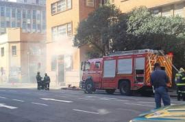 SARS suspends services after Rissik building catches fire